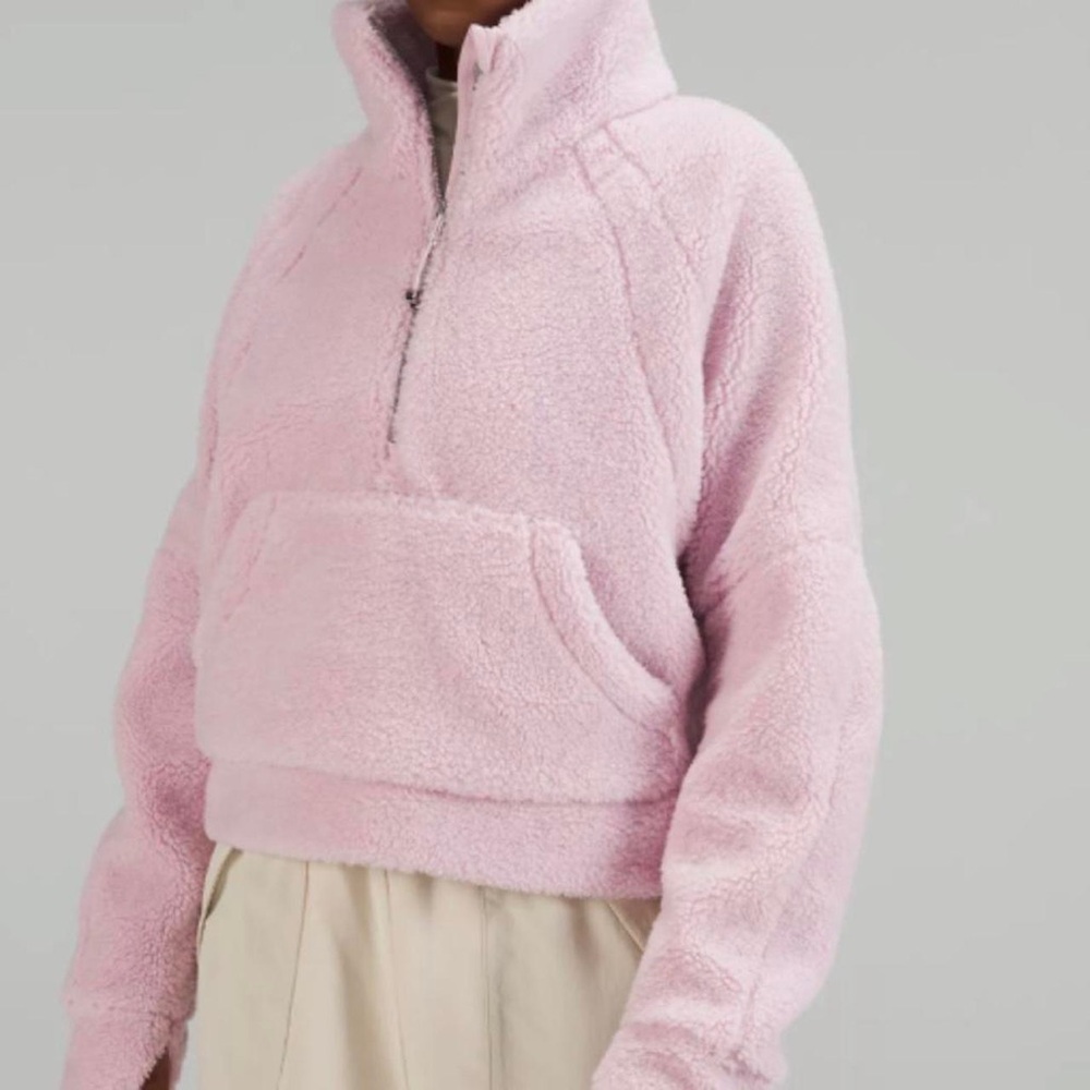Cozy LULULEMON SCUBA SHERPA XS/S Pink Fleece Jacket